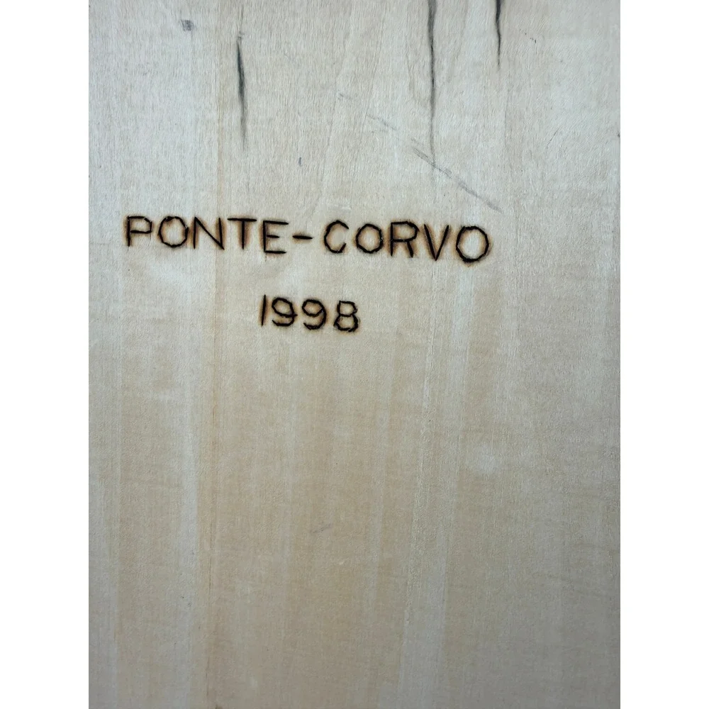 Ponte-Corvo 1998 Handcrafted 3D Deer Buck Relief Sculpture Framed Oak Art